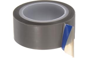 HARFINGTON PTFE Film Tape Roll, 0.8" x 33 ft High Temperature Tape 0.06mm Thickness with Single Side Adhesive for Vacuum Sealer Machine, Hand Impulse Sealers, Gray