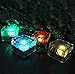 ASTRAEUS Brick Light Solar Ice Light Ice Cube Lights Buried Light Paver for Garden Courtyard Pathway Patio Outdoor Decoration 4 Pack RGB (Upgraded Package)