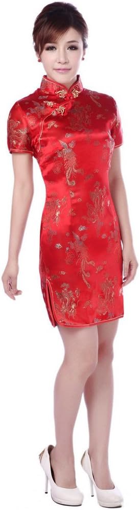 Shanghai StoryWomen's Short Cheongsam Dress Qipao 6 Color