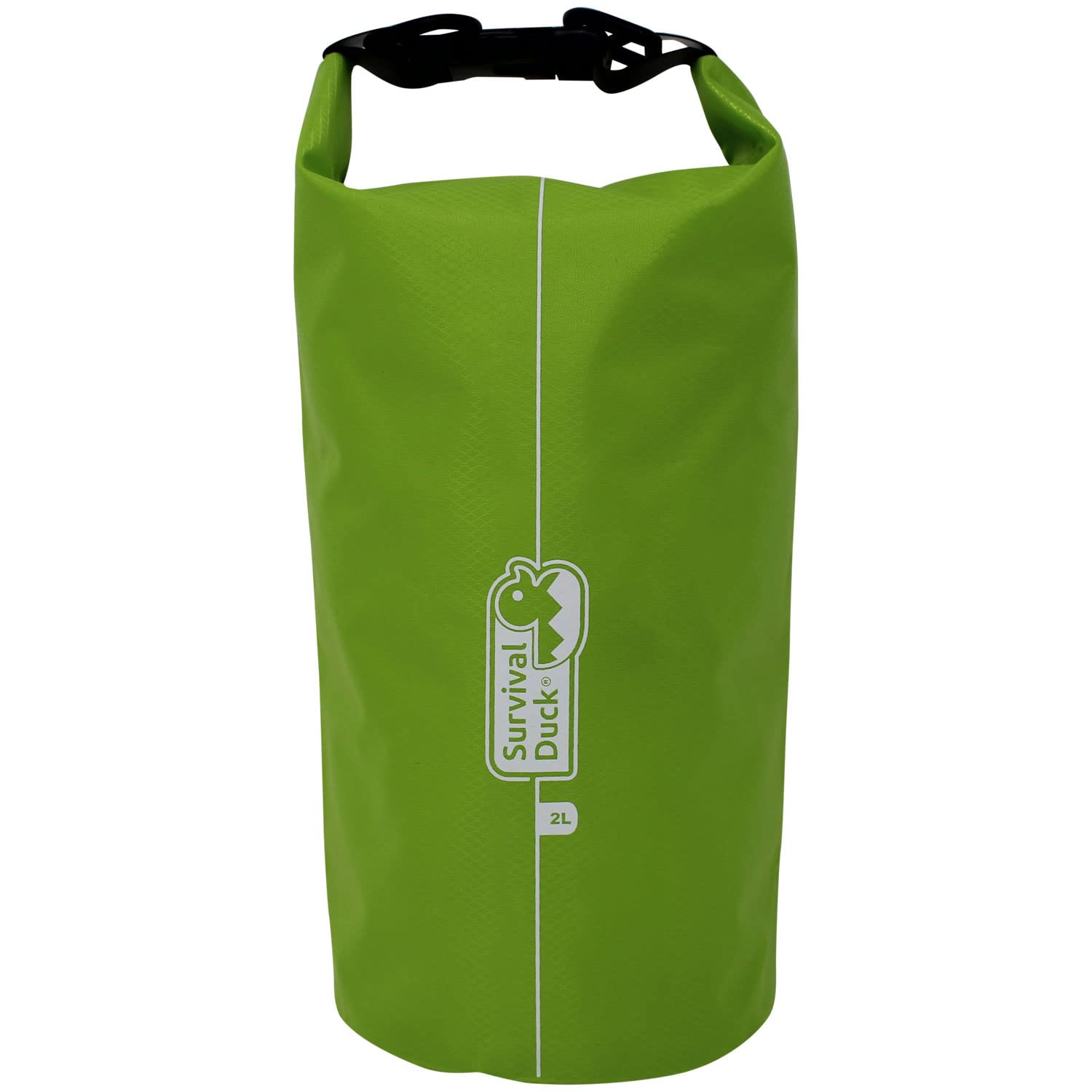 Survival Duck 2 Litre Waterproof Dry Bag Green | Small Ripstop Nylon Round Dry Bag | Great for Camping, Hiking, Paddleboarding, Kayaking — image 1