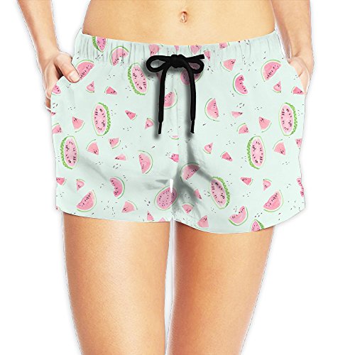 Watermelon Board Shorts Ultra-light Shorts With Pockets For Womans White X-Large