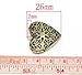 Cafurty 2 Pack Antique Bronze Heart Photo Locket Charm Pendant Filigree