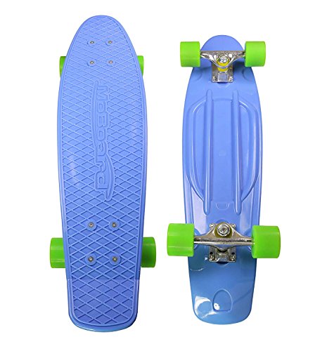 MoBoard 27" Graphic Complete Skateboard, Blue/Green
