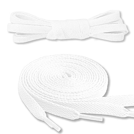 Canwn Flache Schnürsenkel, [3 Paar] Reißfest Ersatz Schuhbänder 100% Polyester 8 mm breit Schnürsenkel für Sportschuhe und Sn