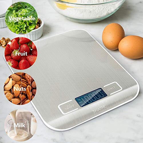 Kiaitre Food Scales Kitchen Digital Scale Rechargeable Scale Kitchen