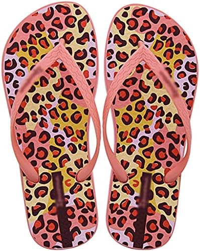 flip flops leopard print
