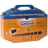 Spyder 600806 Bi-Metal Rapid Core Eject Maintenance Hole Saw Kit, 14-Piece