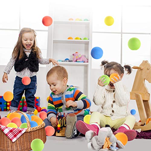 oazoxcx 12 Pieces Soft Foam Balls Lightweight Mini Play Balls for Safe Indoor Toys Fun Vibrant Assorted Colors Orbs Unique Birthday Party Favors for Boys and Girls