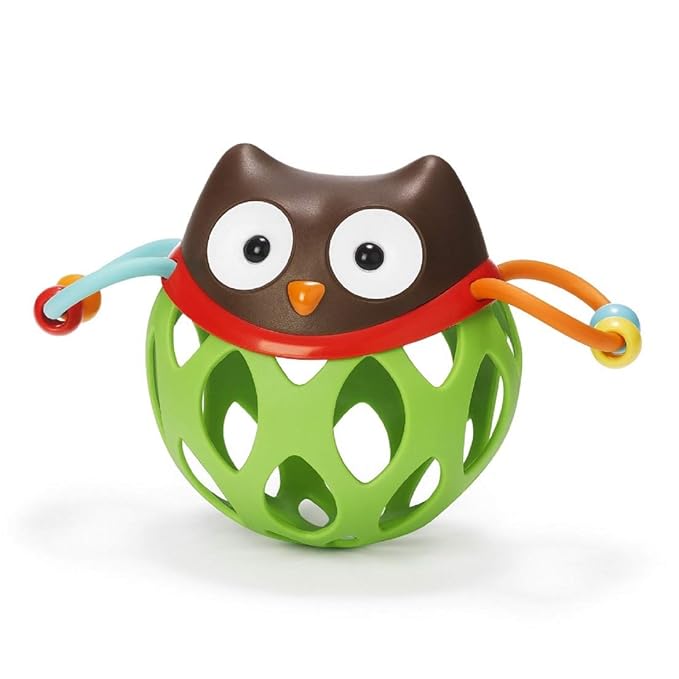 skip hop explore and more rolling owl push toy