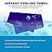 Balhvit Cooling Towel, Cool Towel for Instant Cooling Relief, Chilling Neck Wrap, Ice Cold Scarf For Men Women, Microfiber Bandana - Evaporative Chilly Towel For Yoga Golf Travel