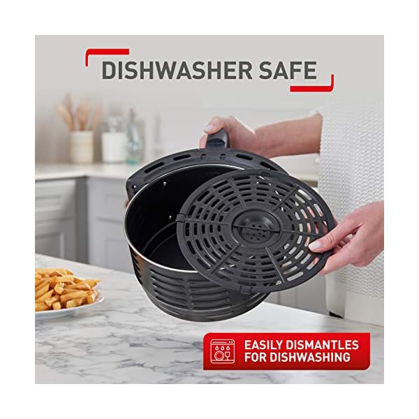 Tefal-Easy-Fry-Classic-EY201840-Health-Air-Fryer-Black-42-Litre-6-Portions Tefal Easy Fry Classic EY201840 Health Air Fryer, Black, 4.2 Litre, 6 Portions, 1500W