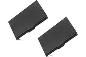 2 Pack Slim Business Card Case, Professional Business Card Holder for Men and Women, Aluminum Metal Card Case for Name Card C