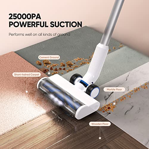Cordless Vacuum Cleaner 25KPa 320W Powerful Lightweight Stick Vacuum