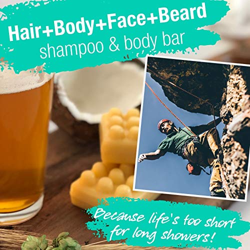 BROO-Craft-Beer-Bar-Shampoo-Hydrating-Plastic-free-525-oz149-g-Sea-Salt-Bergamot