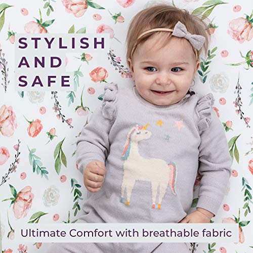 Pobibaby 2 Pack Premium Pack N Play Sheets Fitted for Standard Pack