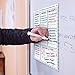 Antaprcis Smart Planner's Weekly-Daily Magnetic Event Calendar Kitchen Refrigerator Set Kitchen Board with 4 Markers 1 Dry Erase 11.7