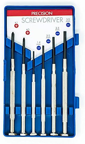 ISSIKI Micro Precision Screwdriver Set 6pc Stainless &amp; Carbon Steel for Repairing Glasses Toys Eelectronics