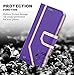 FYY Leather Case with Mirror for Samsung Galaxy S9 Plus, Leather Wallet Flip Folio Case with Mirror and Wrist Strap for Samsung Galaxy S9 Plus Purple