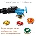 Uiiq Toys Battle Burst Set Spinning Top 4D Metal Fusion Gyros Toy with 4D Launcher Stater Grip and Stadium Battle Set - 17 Pcs