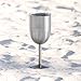 Insulated Wine Glass Tumbler with Lid - Stainless Steel - 12oz - Unbreakable Insulated Wine Glasses