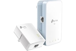 TP-Link Powerline WiFi Extender (TL-WPA7517KIT) - AV1000 Powerline Ethernet Adapter with Dual Band WiFi, OneMesh, Gigabit Por