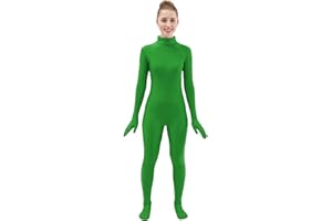 HSEMLIOE Womens Spandex Full Body Suit Turtleneck Unitard Without Hood Zentai Bodysuit