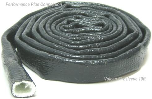 Vulcan Fire Sleeve, Fire Braid Flame Shield 5/8 X 10ft 10AN Black