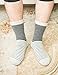 ADFOLF Mens Warm Wool Socks Thick Winter Thermal Stripe Wool Crew Socks (mixed color-1)