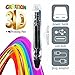 3D Drawing Pen - Safe for Kids & Adults – Simple 1 Button Operation – Won’t Burn – No Mess – Non-Toxic – Won’t Clog Guaranteed - 2017 Gen 3D Printing Pen