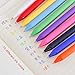 Kaco Gel Ink Pens Retractable Assorted Colors 0.5mm Extra Fine,Pack of 10