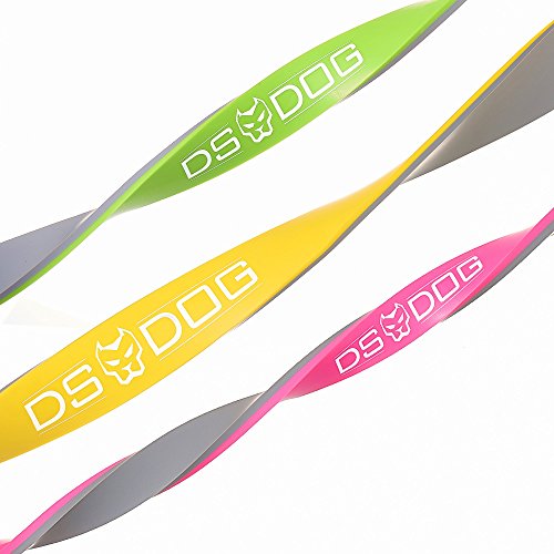 Set of 3 Dual Color Resistance Bands - with eGuide by DS DOG - Durable Workout Equipment - Compact, Effective and Versatile Latex Exercise Bands for Training at Home, Gym, Outside - Thumbnail 3