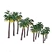 KRISMYA Miniature Plastic Palm Trees Fairy Garden Landscape Bonsai Decor (12 Palm Trees)