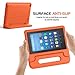 MoKo Case for All-New Amazon Fire HD 8 Tablet (6th/7th/8th Generation, 2016/2017/2018 Release) Kids Shock Proof Convertible Handle Light Weight Protective Stand Cover Case for Fire HD 8,Orange