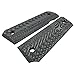 EXEL Cool Hand 1911 Full Size G10 Slim Grips, Screws Included, 3/16 Thin, Big Scoop, Ambi Safety Cut, OPS Texture, These Grips Only Work with Short Bushings, Grey/Black, HH1S-J1S-5