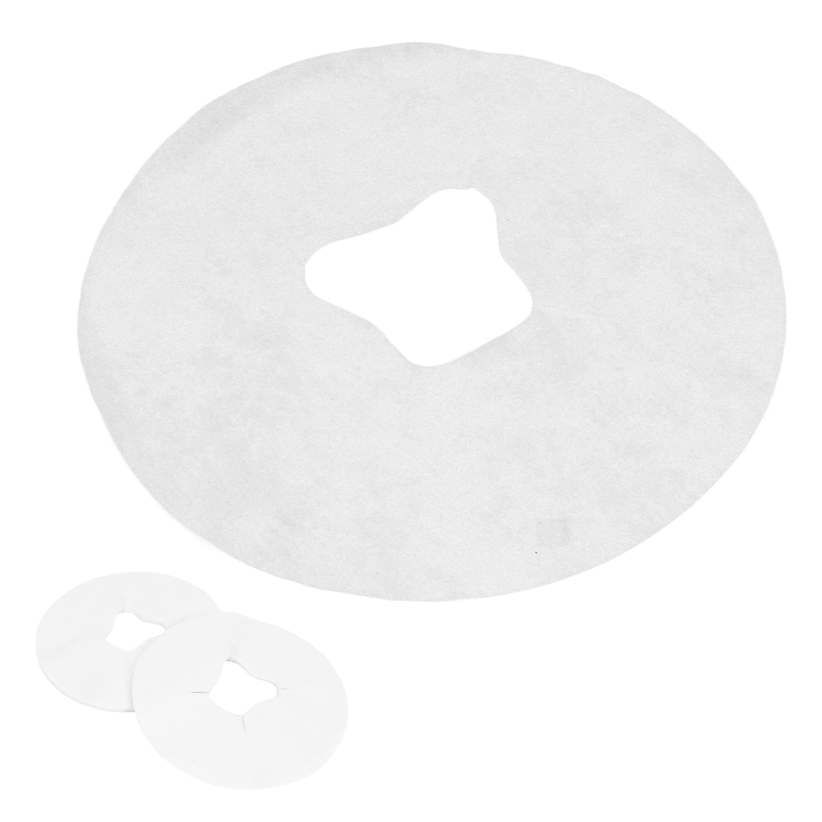 Disposable Face Cradle Covers,100pcs Face Covers for Massage Bed,Soft Breathable Skin Friendly Water Absorption Face Pillow Cover for Massage Tables & Massage Chairs(White 29 * 29cm)