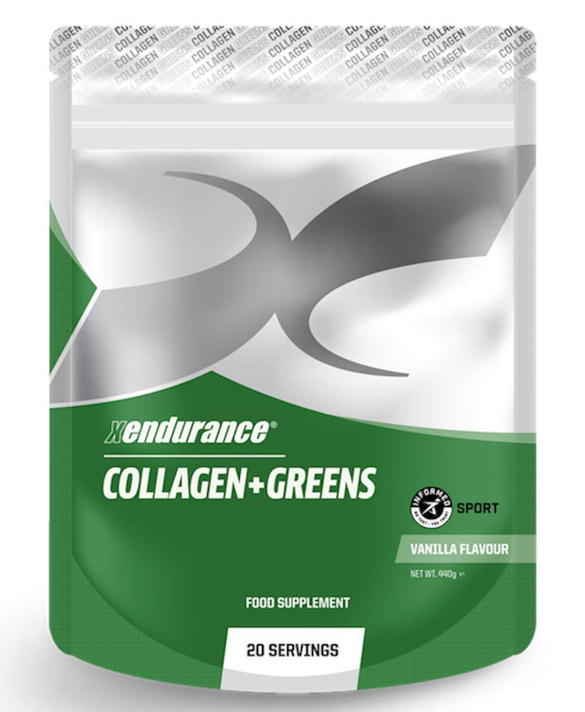 High Grade Grass Fed Collagen Peptides & Greens, 440g (Large Pack) High Protein, 20 Servings, Improves Hair, Skin, Nails, Bones, Wrinkles, Joints.