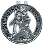 Cathedral Art KVC105 Auto Visor Clip, St. Christopher, 2-3/8-Inch