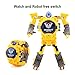 Robots Watch Toys for Kids,Digital Watch 2 in 1Deformation Robot Toys for Boys and Girls,Robot Watch for School GIF (Yellow)