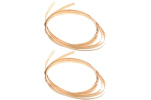 NOLITOY Bamboo Reeds for Weaving 0.5cm Wide Strips for Long Flat Cane Webbing Basket Weaving Strips 2 Bundles Bamboo Strips