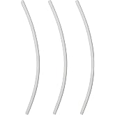 3 Pack 9.8 Inch Universal Transparent Toilet Refill Hose Replacement | 3-pack universal toilet refill hose, 9.8 inch transparent rubber water line with clip clamp connector, direct replacement