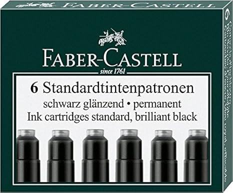 Faber-Castell Cartuchos de tinta estándar, 6 unidades, en ...