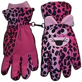 N'Ice Caps Kids Cute Animal Faces Cold Weather Thinsulate Waterproof Gloves