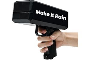 JALAROMA Money Gun Automatic Cash Toy Gun Make It Rain Money Shooter Gun for Parties,Club Events Christmas, Halloween, Birthday Parties, Weddings Fun Prop Money Gun for New Year Gift