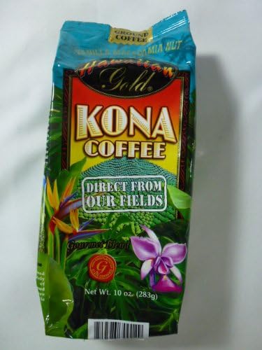 Hawaiian Gold Vanilla Macademia Nut Ground Coffee, 10 Oz (Pack of 6)