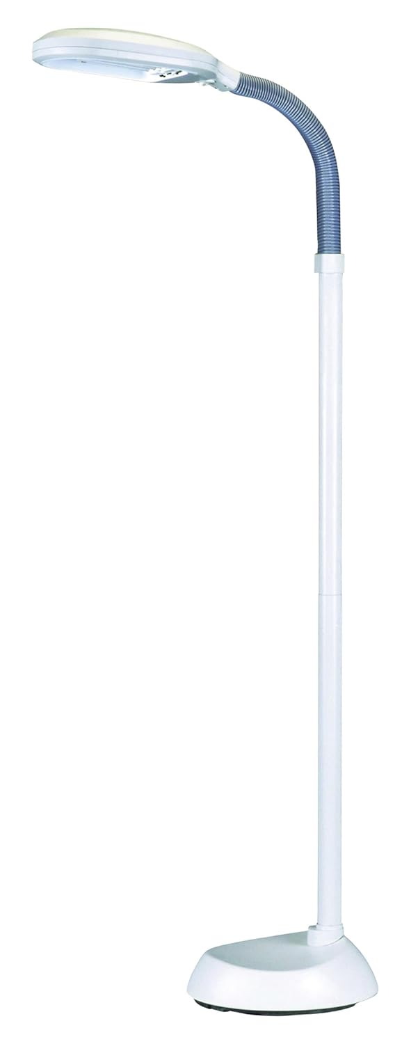 Kingavon Natural Light Floor Lamp, Metal, 27 W, White Amazon.co.uk