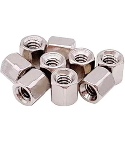 Uxcell #4-40 Brass Hex Nut Spacers - 6mm Female Thread Standoffs (100 Pack)