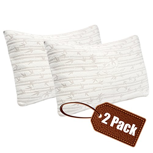 Clara Clark Shredded Memory Foam Pillow with a Luxury Designed Rayon