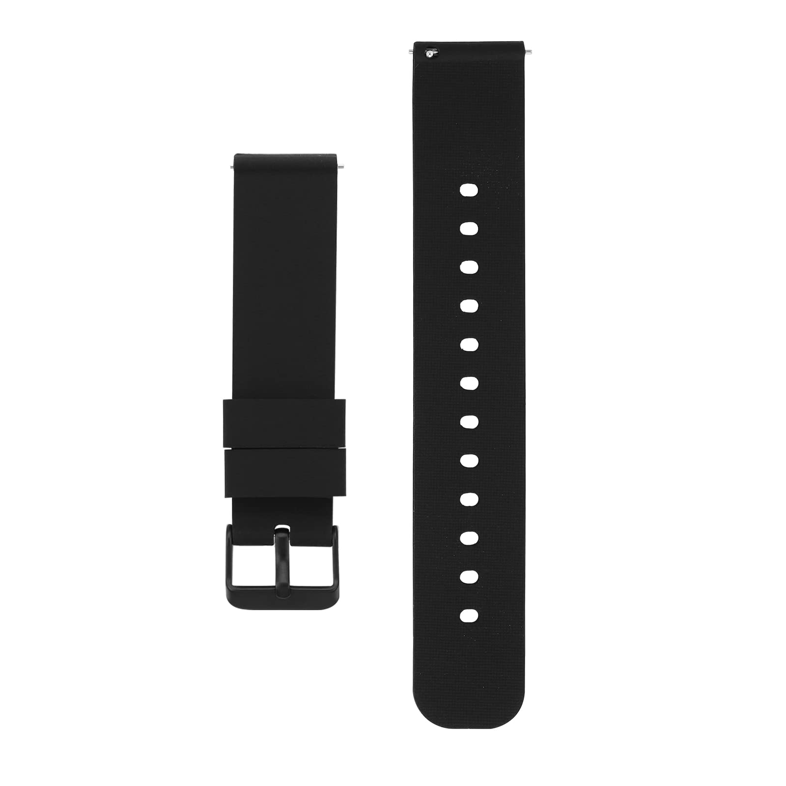 Cobee Silicone Watch Bands - Quick Release Waterproof Soft Rubber Replacement Straps with Silver Plated Stainless Steel Buckle