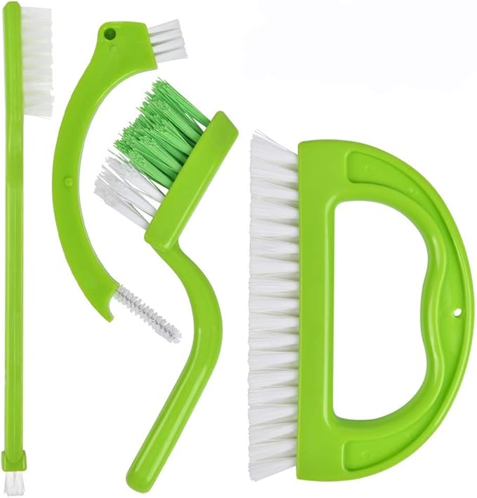 POKIENE Pack of 4 Cleaning Brushes Home Grout Brush Gap Cleaning Tools