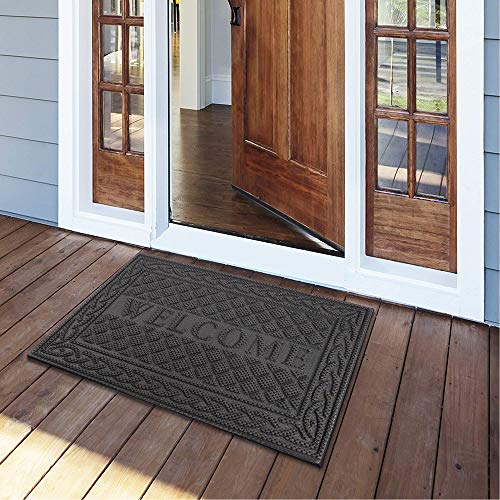 image for Mibao MBCS101MGY Entrance Door Mat, 24 x 36 inch Winter Durable Large 